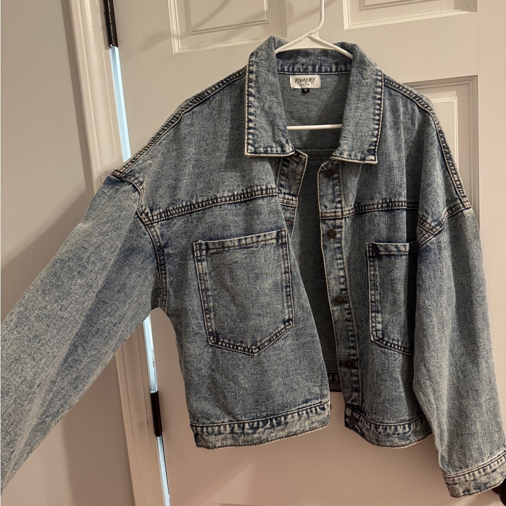 Rivalry Threads Light Blue Boxy Denim Jacket